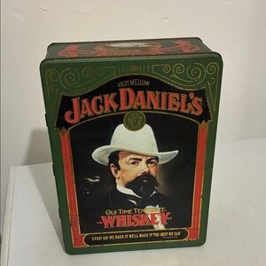Jack Daniels Collectible Vintage Tin & 2 Bubble Shot Chasers